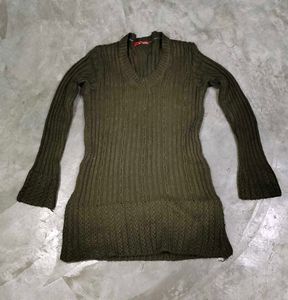 Ribbed Knit Sweater Tunic