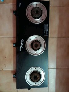 3 Burners Glass Top Stove