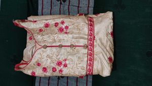 Rose Embroidery Party Wear Gown