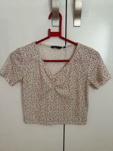 Floral Print Crop Top