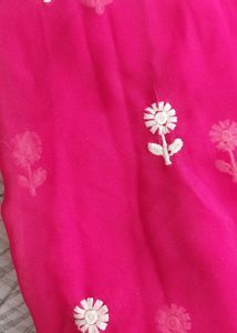 🩷🤍 Party Wear Saree In Pure Chiffon
