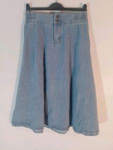 Denim Long Skirt