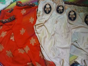 Elegant Embroidered Saree