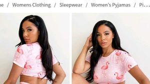 Flamingo Print Pink Crop Top
