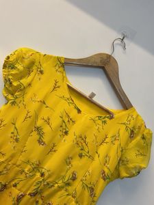 Yellow Floral Dress