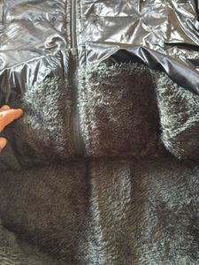 Shiny Black Puffer Jacket