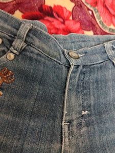 Embellished Denim Jeans