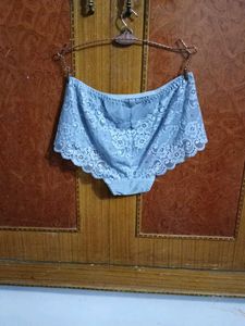 Lace Trim Net Panty