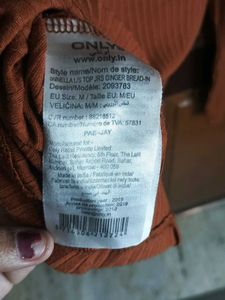 Stylish Brown Button-Down Top