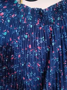 Floral Pleated Skirt