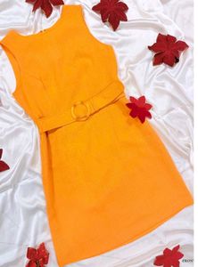 Vibrant Orange Mini Dress