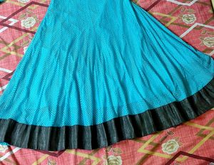 Net Anarkali Suit With Dupatta And Pant