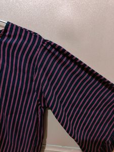Striped Bell Sleeve Crop Top