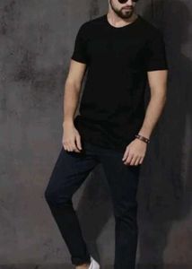 Classic Black Crew Neck Tee