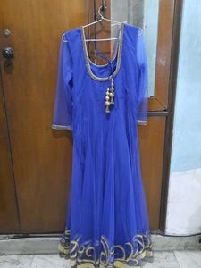 Royal Blue Anarkali Dress