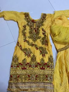 Heavy Bridal Suit With Garara And Dupatta
