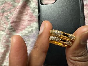Gold Pave Huggie Earrings