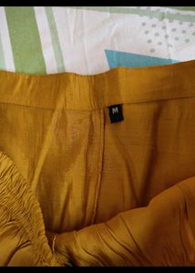 Elegant Mustard Anarkali Dress
