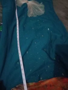 Teal Embellished Party Dress