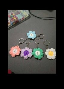 Flower Keychains (Set of 5)