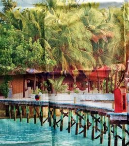 Polyester Knitted Printed Window Curtain, 7 feet,