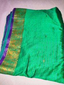 Elegant Green Polysilk Saree - Limited Offer!