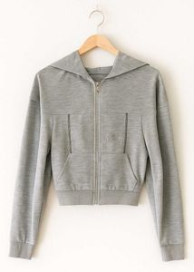 Grey Zip-Up Hoodie