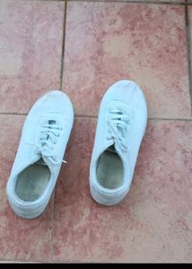 Lakhani White School Shoes