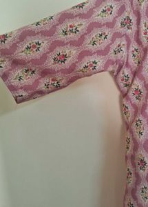 Elegant Pink Printed Kurta