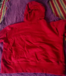 Red Quarter-Zip Hoodie
