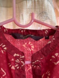 Maroon Printed Kurti