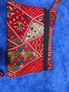 Boho Chic Patchwork Pouch