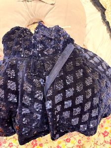 Sparkly Blue Girls Dress