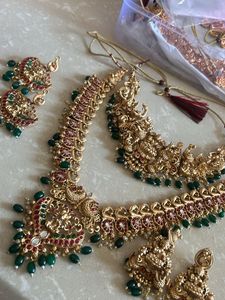 Temple Jewellery Combo Set