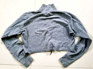 Grunge Grey Turtleneck Crop top (Branded)
