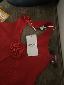 Rose Knit Top❤️🍓🐙🍉🧣👠🥤