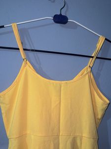Forever 21 Yellow Button Down Dress