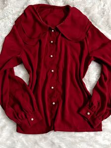 Vintage Korean Top with Pearl Detailings❤️