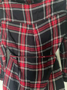 Plaid Shirt Dress