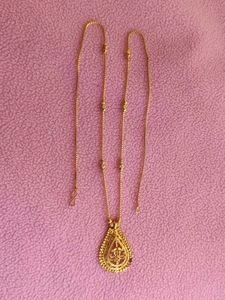 Golden Long Chain Pendant