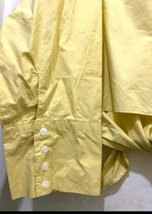 Yellow Tie-Front Top