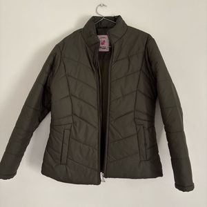 Olive Green Bomber Jacket