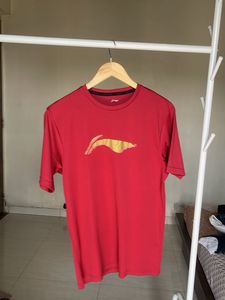 Red Graphic T-Shirt Badminton