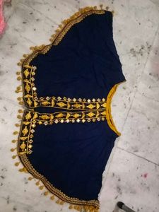 Embroidered Mirror-Work Cape