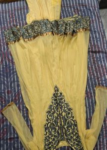 Yellow Embroidered Kurta