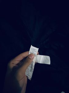 Girl black double-breasted winter coat