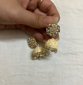 Yellow Beads Jumkas