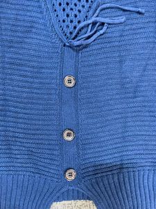 Blue Knit Top