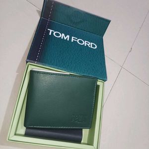 Tom Ford Green Leather Wallet