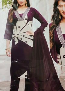 Elegant Purple Salwar Kameez